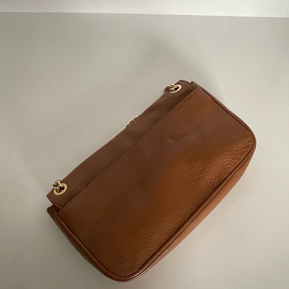 Michael Kors Gold Chain Leather Shoulder Bag - Picture 7 of 9